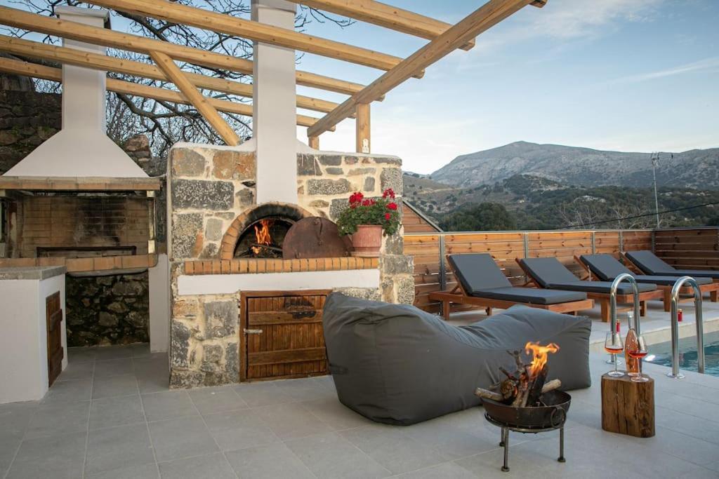 Lasithi Luxury Villa Mesa Lasithi Exterior foto