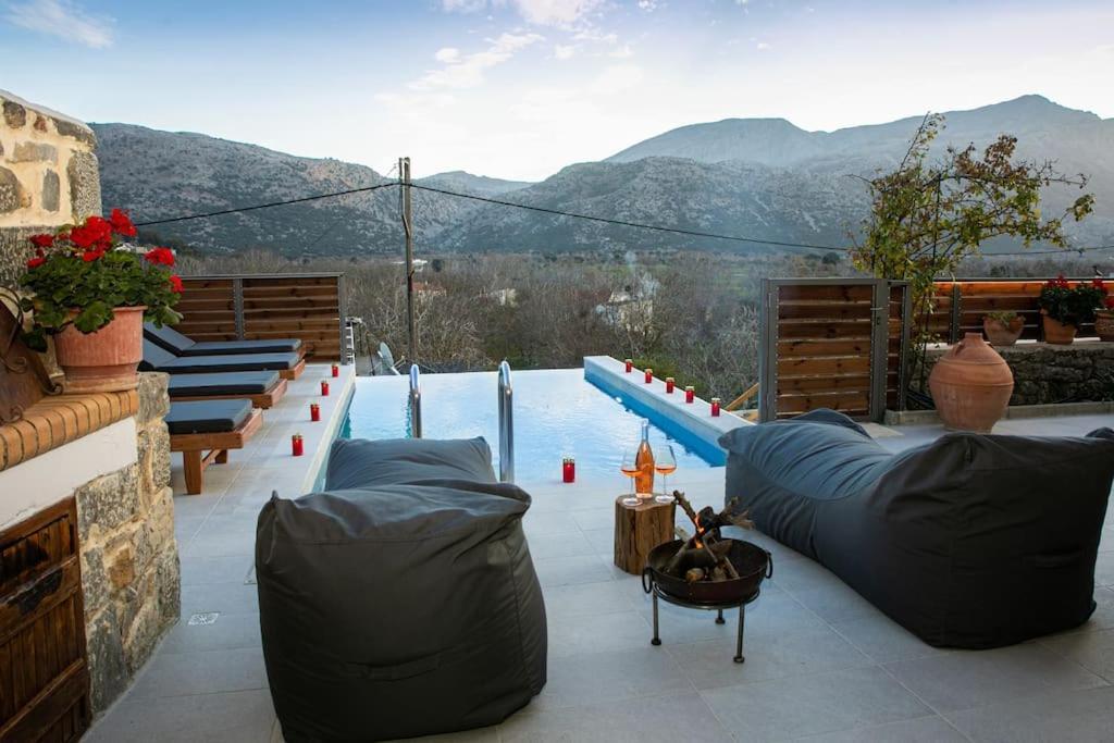 Lasithi Luxury Villa Mesa Lasithi Exterior foto
